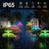 3 Pack 7 Weepong Solar Garden Lights New Upgraded Solar Lights Outdoor Waterproof Color Changing Double Jellyfish