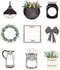 Carson Dellosa 150-Piece Modern Farmhouse Bulletin Board Cutouts, Mason Jar, Bows, and More for Classroom Décor