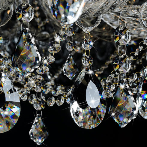 52 38 mm Potchen Pcs Chandelier Crystal Replacement Teardrop Crystal Prisms Hanging Gems Parts for Lamps
