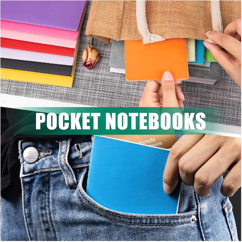 Small Lined Notebooks Bulk, 60 Packs Mini Journal Pocket Notepads Set, Colorful Cover Notebooks for Kids, 3.5 x 5.5