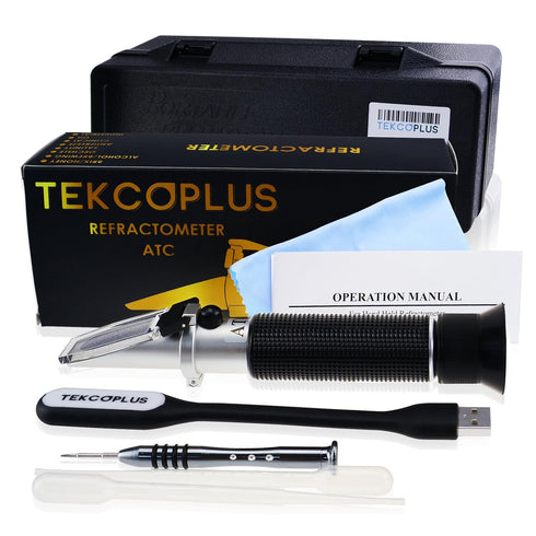 0-80% Alcohol Refractometer, Alcohol Volume Meter of Volume Percent Scale Range, Accurate Alcohol Measurement Tool