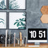 Ctosree Acrylic File Organizer for Desk, Vertical File Holder with 15 Compartments, Desktop Mail Organizer for Home