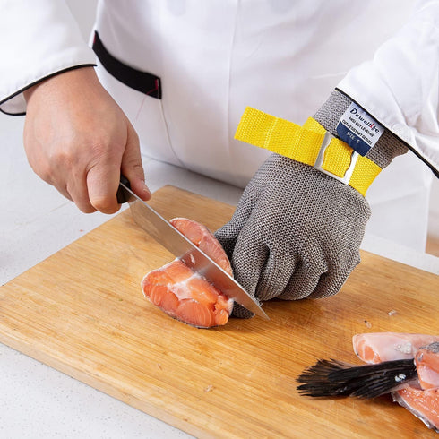 Dowellife Level 9 Cut Resistant Glove, Stainless Steel Mesh Knife Cutting Glove for Kitchen