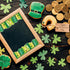 YUUIKLLE 69 Feet Shamrock Bookshelf Bulletin Board Borders St Patrick's Day Green Books Rolled Lucky Clover Gold Coin