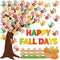 Fall Tree Bulletin Board Sets with Autumn Decorations, Happy Fall Cutouts for Thanksgiving Party Classroom