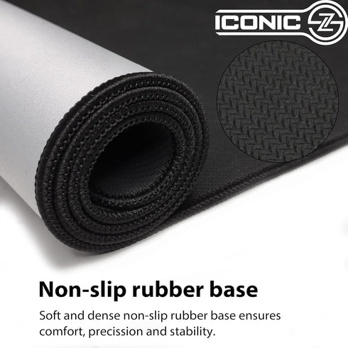 XL Extended Gaming Mouse Pad/Mat 34"x14" (White), Large Wide Desk Cloth Mousepad, Non Slip Base