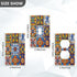 Eionryn 1 H4.53 xL2.76 inch Mexican Talavera Tile Toggle Switch Wall Plate Moroccan Ottoman Motifs Switch Cover