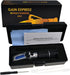 Alcohol Refractometer for Spirit - Alcohol Volume Percent with ATC Dual Scale Brix 0-40% 0-25% VOL