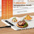 26'' 15'' 11-Temp Food Warming Mat, x Electric Silicone Warming Tray with Control & Timer, Child Lock, Portable Food