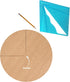 Savannah Blue and Yellow Transparent Center Finder for Square, Round, Octagon Material up to 18 Inches