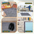 24" x 24" Mini Refrigerator Mats, Waterproof Washable Floor Protector for Home Appliances, Non-Slip Backing