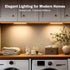 V4light 1500mAh Dimmable 3 Closets (9 Rechargeable Motion Sensor Under Cabinet Light, Magnetic LED Bar with Battery
