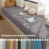 KJEKT 1.2x20x12 50D Window Seat Cushion Teddy Plush White Firm Foam Insert Non-Slip & Durable.Easy Clean for Storage