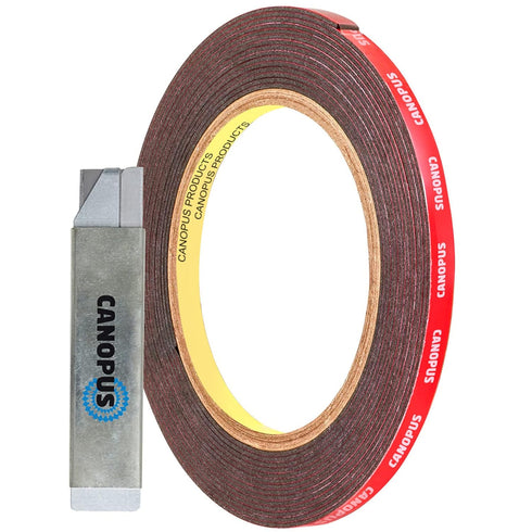 CANOPUS Heavy Duty Double Sided Tape, 5952 Strong Bond Weatherproof Seal Strip for Automotive Mounting, 0.25 in x 15