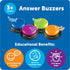 Learning Resources Answer Buzzers - Classroom Must Haves Supplies, Kids Toys, Sound Effect Button, Family Game Shows