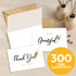 Set 30 Pack, 6 4 Bulk Thank You Cards with Envelopes and Stickers - x in Blank Simple Thank You Notes - Minimalist Box