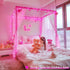 33ft 100 8 JMEXSUSS LED Pink Battery Operated Lights with Modes Remote, Pink String Lights Indoor Outdoor, Christmas