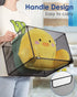Housmile Foldable Mesh File Folder Organizer, Metal Storage Boxes, Letter Size File Box, 2 Pack