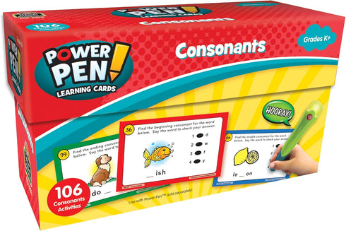 Teacher Created Resources - TCR6103 Power Pen Learning Cards: Consonants, Grade K