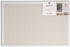U Brands Farmhouse Linen Bulletin Board - White Frame Office Supplies, Natural, 20” x 30”