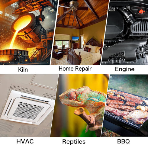 30:1 Infrared Thermometer Temperature Gun, -58°F to 1796°F Digital Laser Temp Gun for Cooking and Industrial Use
