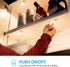 Closet, 55219 GE Round Mini Touch Light, Battery Operated, White, Push On/Off, Wireless, Emergency Lighting, Hurricane