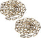 PATIKIL 6 Feet Gold Bronze Finish Lighting Hanging Chain, 2 Set Metal