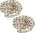 PATIKIL 6 Feet Gold Bronze Finish Lighting Hanging Chain, 2 Set Metal