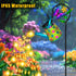 Solar Watering Can with Lights, Waterproof Solar Lantern with Butterfly Shepherd Hook, Hanging Garden Lights for Patio