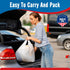 500 Pack (11.5x 6.5 21) Fuxury ( Plain White Plastic Bags with Handles for Small Business in Bulk, T Shirt Shopping Bag