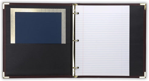 Samsill Classic Collection Executive Presentation 3 Ring Binder, Half Inch, Burgundy, Holds 100 Sheets