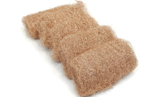 Rogue River Tools Bronze Wool Pads - Medium (5pc) - Marine, Glass, Wood, Industrial, Soft Touch, No Rust!