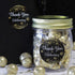 Black and Gold 60th Birthday Party Thank You Stickers, Set of 40 Stickers