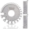 Metal Sheet Thickness Gauge & Dual-Sided Round Metal Sheet Gauge, Stainless Steel Wire Thickness Measurement Tool