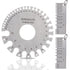 Metal Sheet Thickness Gauge & Dual-Sided Round Metal Sheet Gauge, Stainless Steel Wire Thickness Measurement Tool