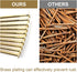 240pcs Brass Plated Wood Nails, 1-1/2” × 14 Ga for Hanging Wall Decor, Finishing, Picture Hanging, Wall, Roofing Nails