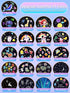 21 Sets 360 Kids Night Light Projector + of Films, Projector Night Light for Kids Bedroom, Ceiling, Star Galaxy
