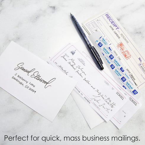 BAZIC Self Seal White Envelope 3 5/8" x 6 1/2" #6, No Window Mailing Envelopes, Peel & Seal Mailer (100/Pack)