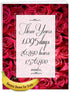 NobleWorks 3rd Wedding Milestone Anniversary Notecard Jumbo 8.5 x 11 - Marriage of 3 Years w/Envelope
