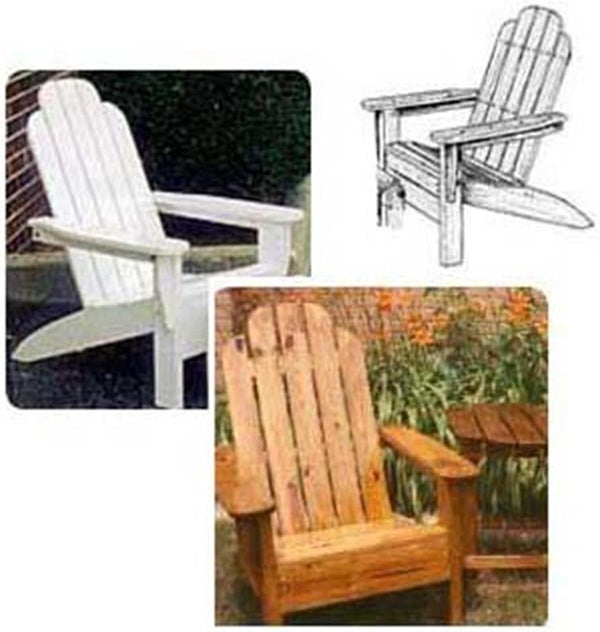 Woodcraft Project Paper Plan To Build Folding Adirondack Chair - Material Not