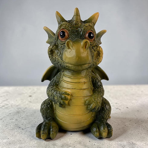 4 Top Brass Dragon Eyeglasses Holder Stand Resin Glasses Holder for Desk, Nightstand & Office Tall Fun Cute Figurine