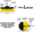 Bathroom Cleaning Tools - Drill Brush Attachment Set, Scrub Brush for Shower, Tile Cleaner