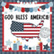 Whaline 82Pcs Patriotic Bulletin Board Decoration Kit - God Bless America Set with Star Cutouts for 4th of July