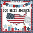 Whaline 82Pcs Patriotic Bulletin Board Decoration Kit - God Bless America Set with Star Cutouts for 4th of July