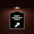 8.5 10 inches BABY CHANGING TABLE Black Sign Arrow Up Right Aluminum Composite Sign x