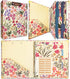 Binditek 3 Ring Binder, 1 Inch Round Ring with 5-Tab Dividers, 2 Interior Pockets, Floral Design, 175 Sheet Capacity