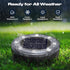 12 Pack vighep Mini Solar Ground Lights, Solar Lights Outdoor Waterproof, Upgraded LED Flat Landscape Lighting