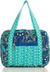 DIWI Large Quilted Bible Cover 10 X 7 X 2.75 Inches Blue Tote Good Book Case (L, C2 Morning Glory)