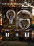 G40 Bulbs Bulbs E12 Bulbs 5W 120V, Pack 50 Brightown Clear Light Outdoor Light Globe Candelabra Screw Base
