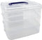 Teacher Created Resources Clear Stackable Storage Containers, 7"L x 6.5"W x 5.38"H